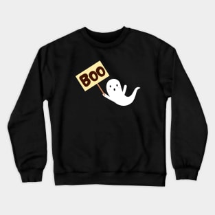 ghost boo halloween parody Crewneck Sweatshirt